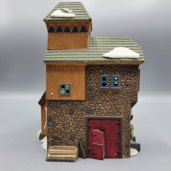 Vtg Dept 56 Heritage Village "McGrebe Cutters & Sleighs" Lighted House Porcelain - Picture 9 of 15